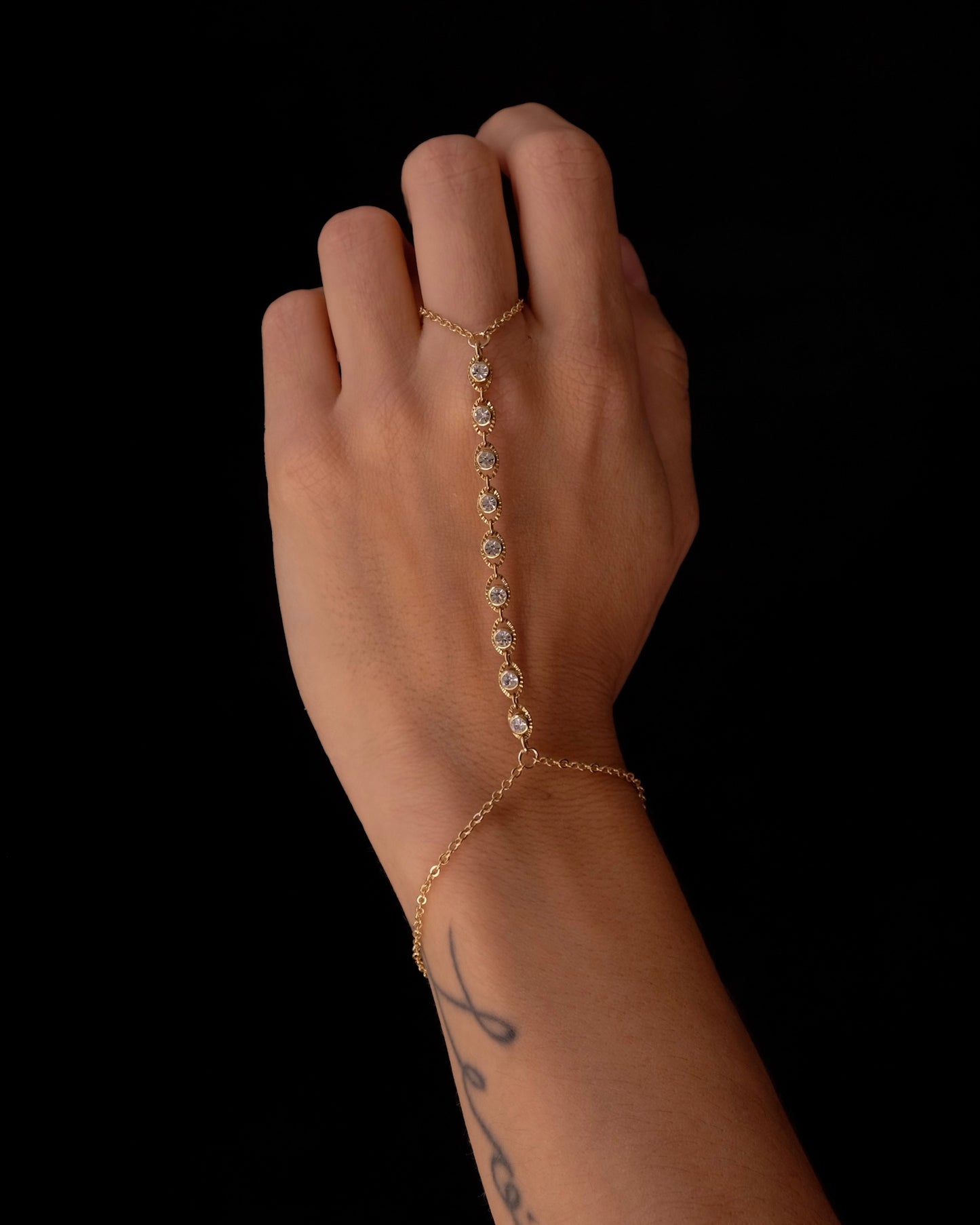 Zirconia handchain bracelet