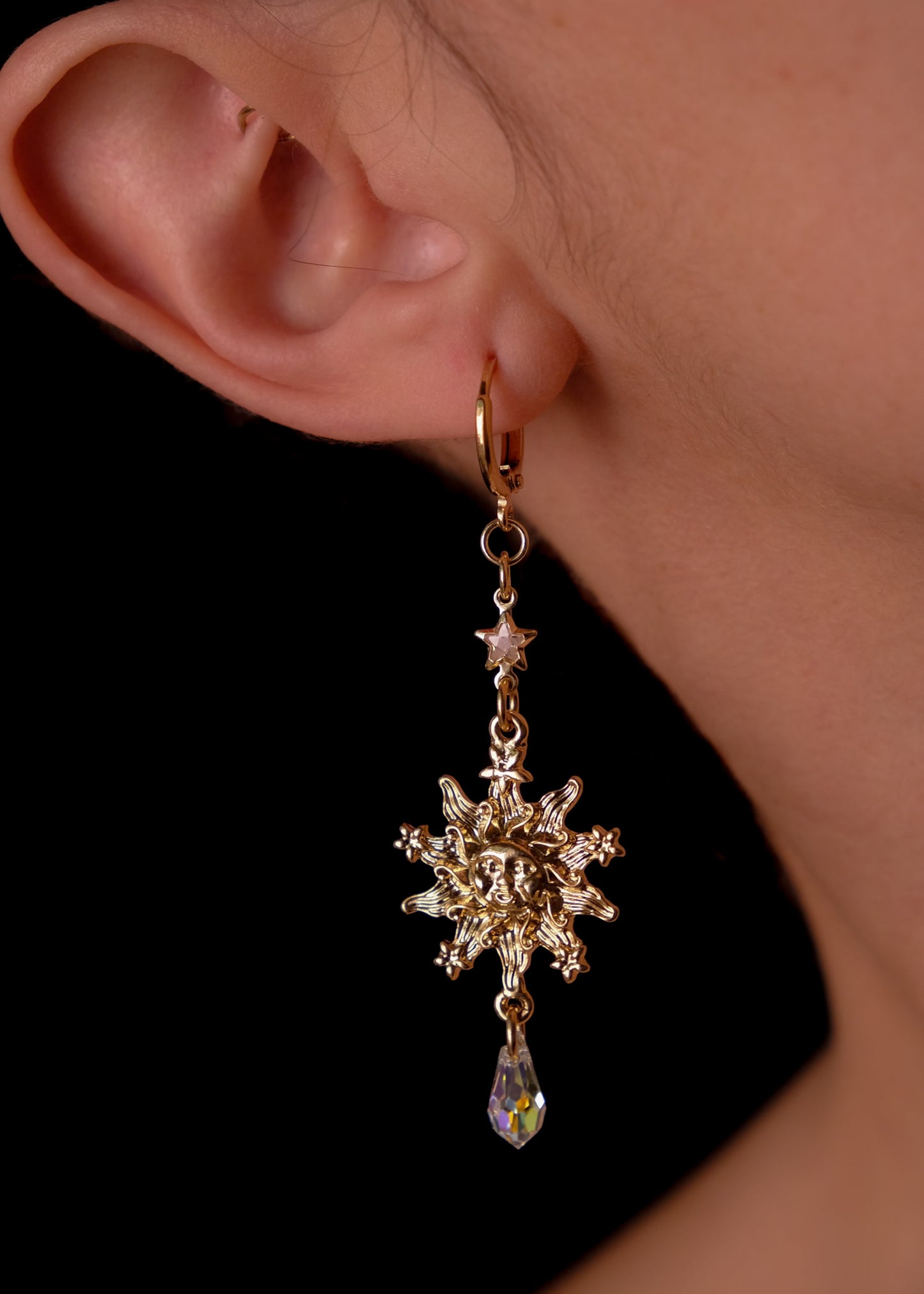 Moon • Sun • Star Earrings