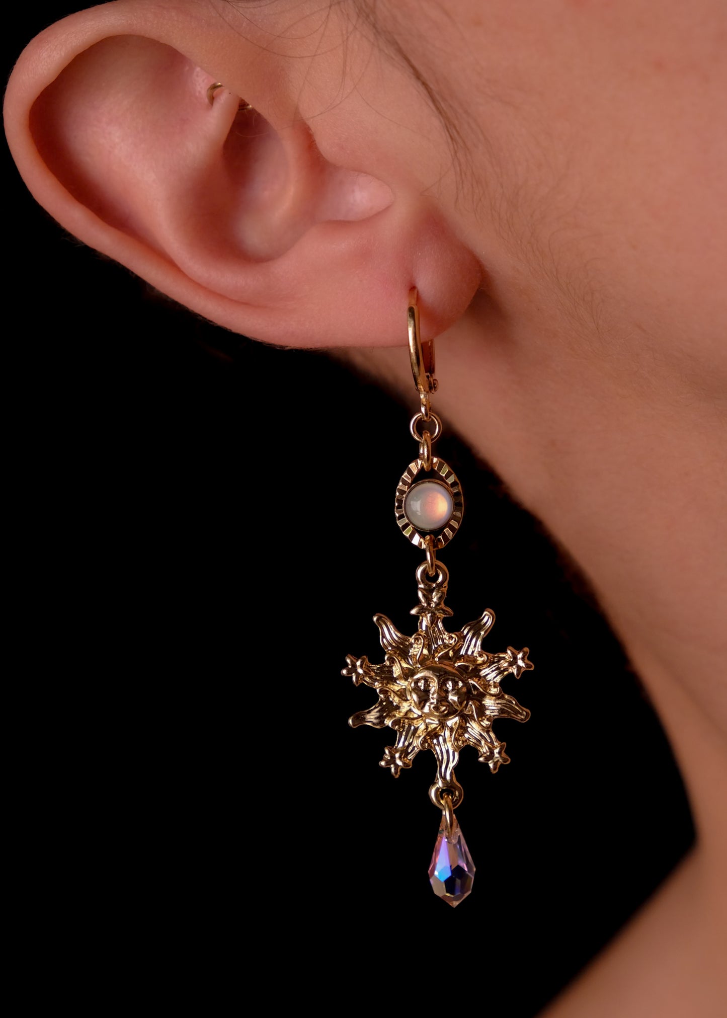 Sun • Halo Earrings
