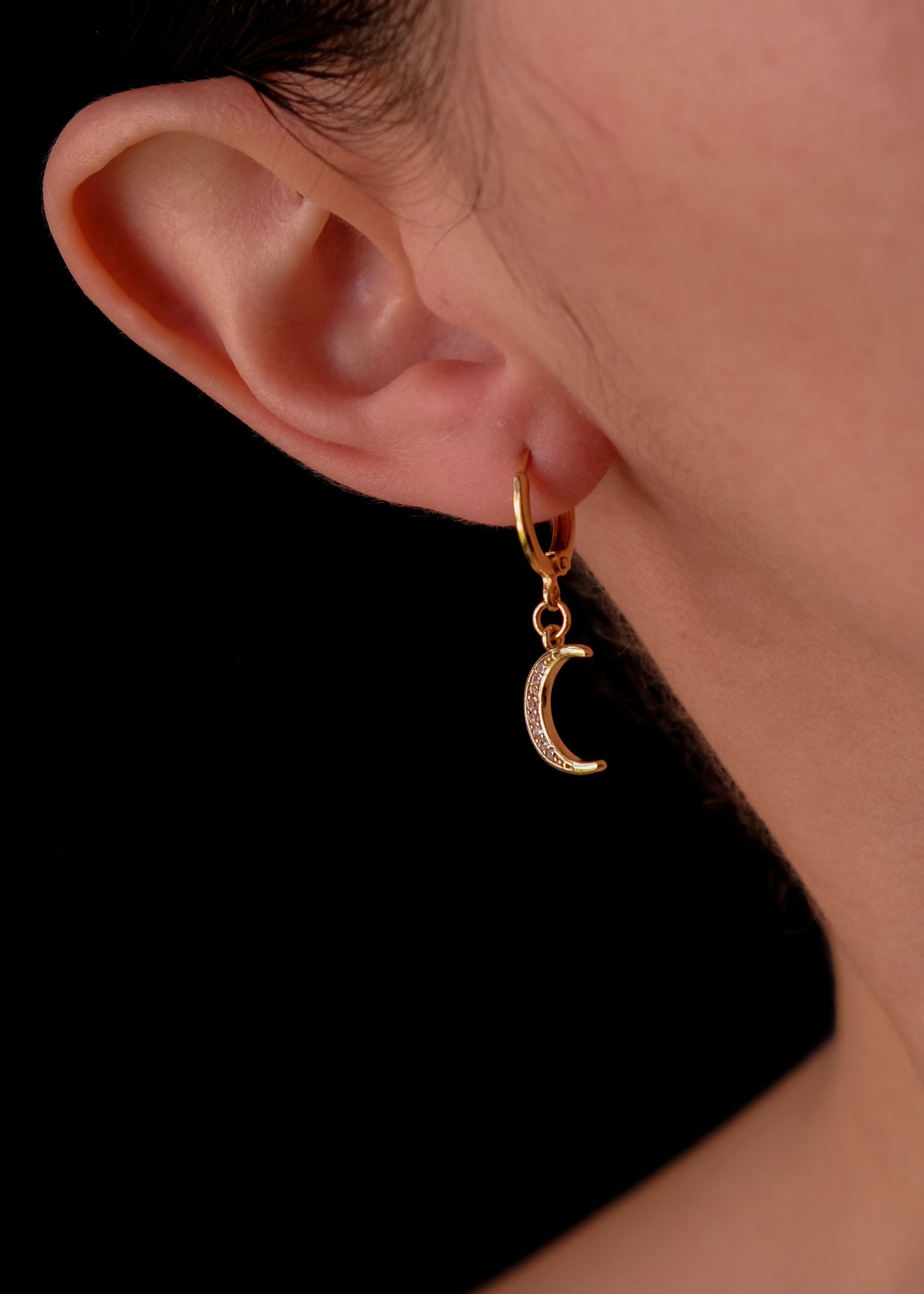 Baby Sun and Moon Earrings