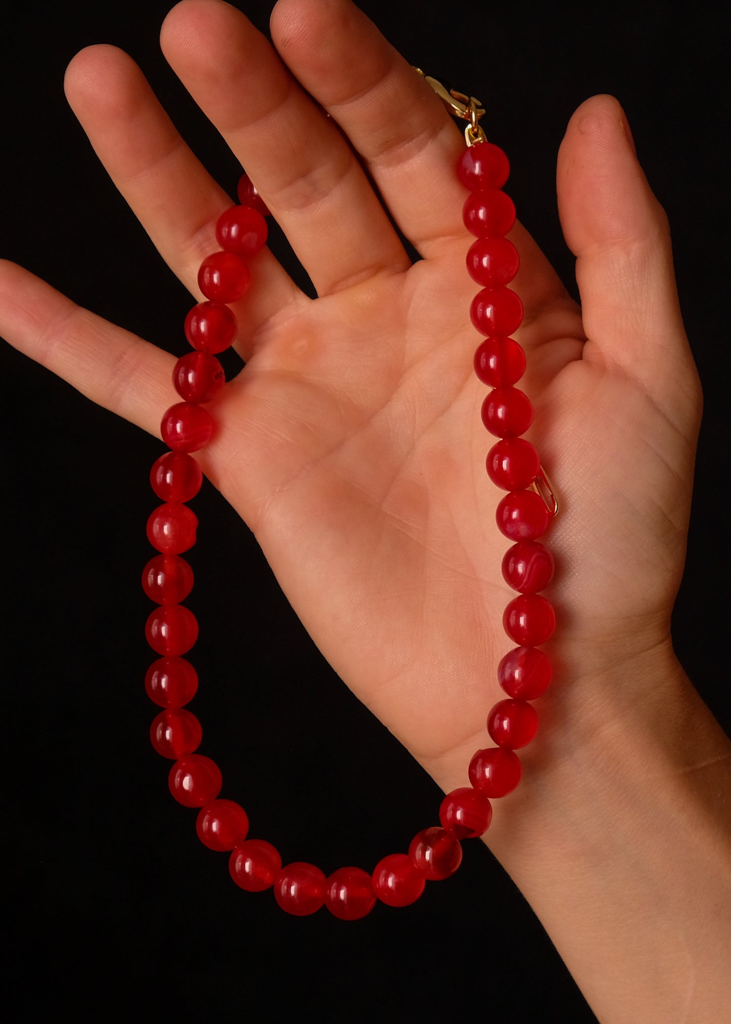 Red stone choker