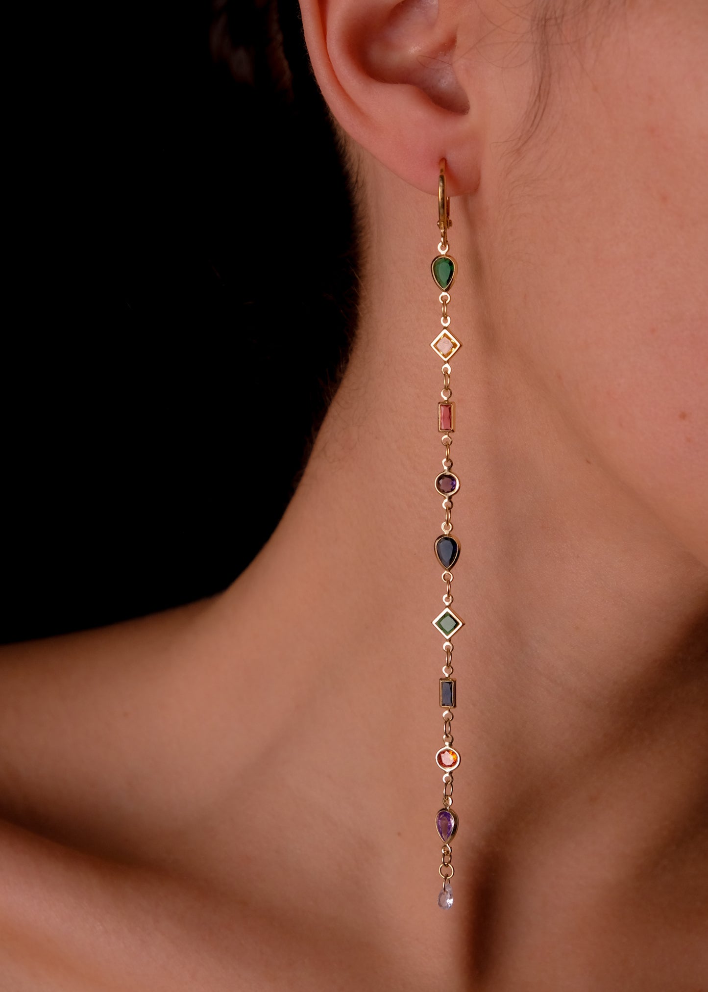 Chroma Chain Earrings