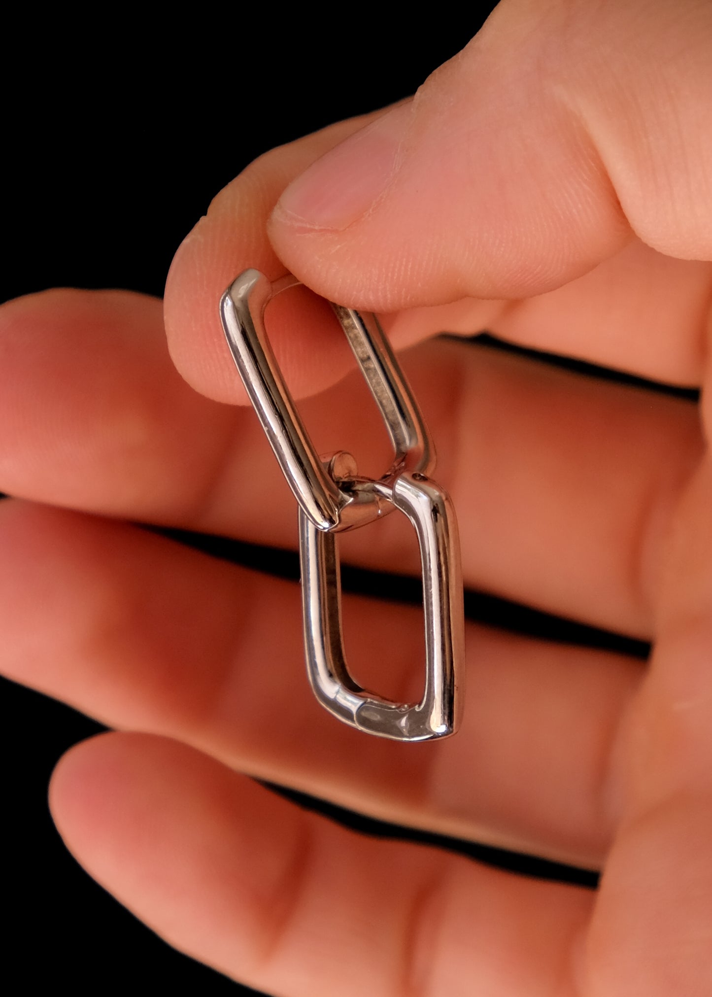 Box Silver hoops