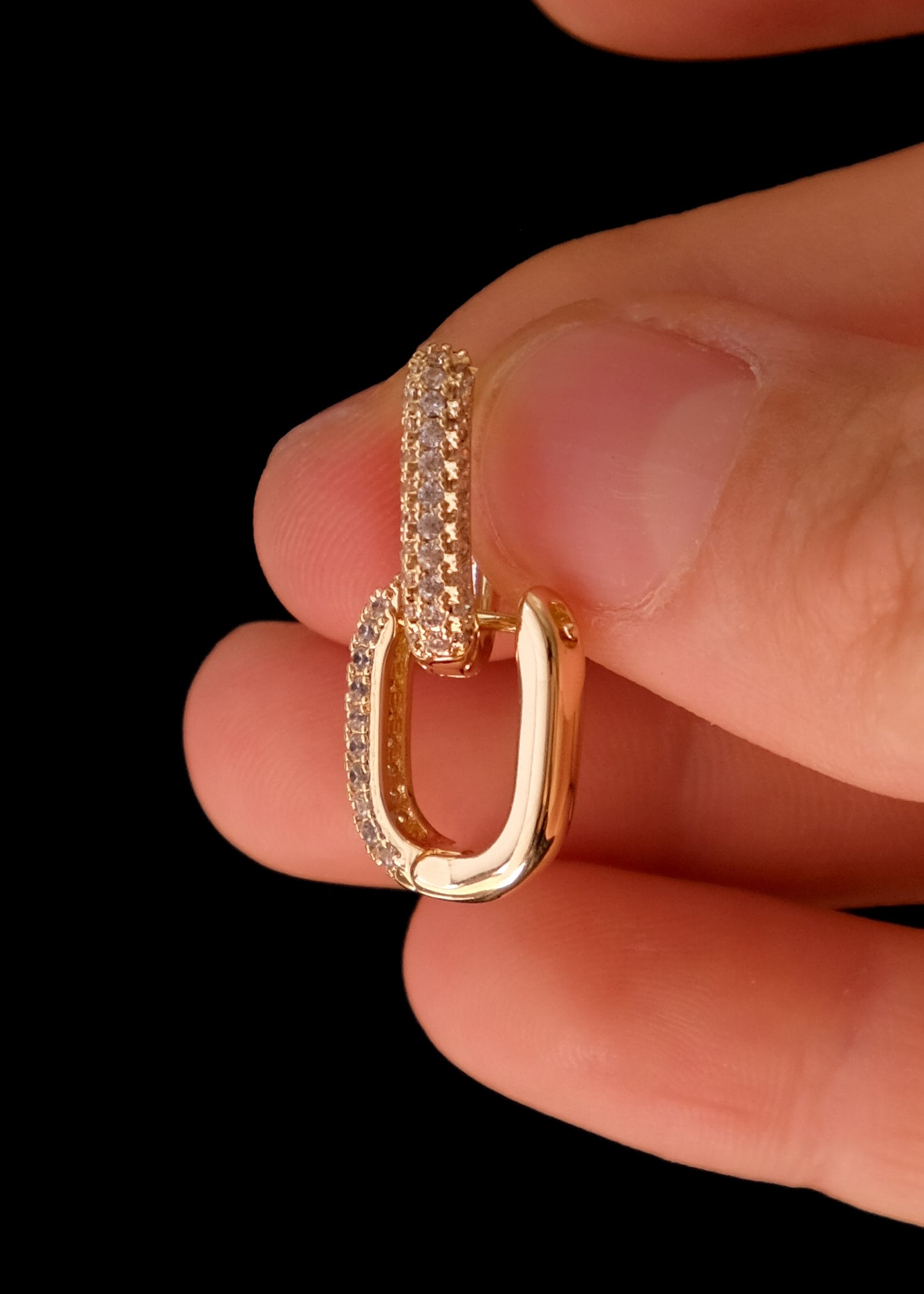 Crystal box hoops