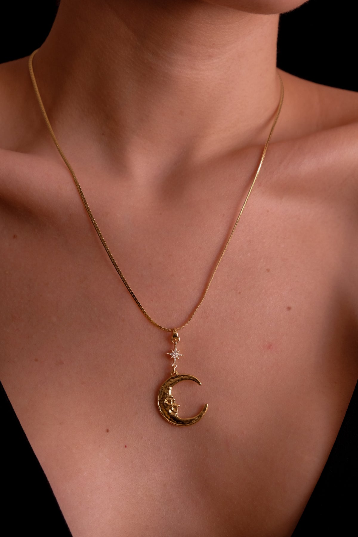 Moon • Star Necklace