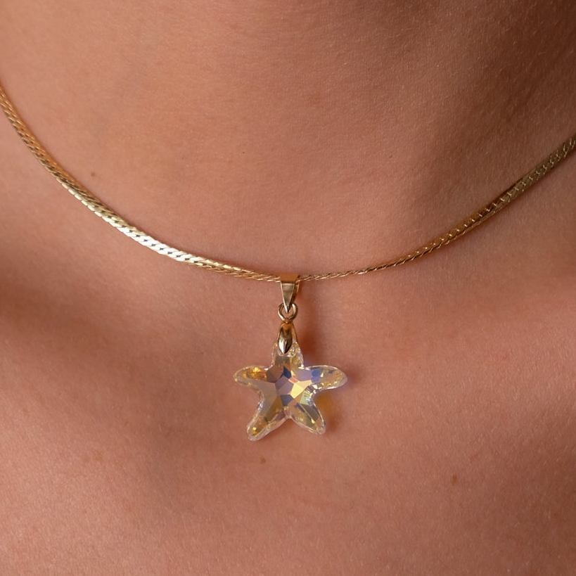 Crystal Starfish Choker