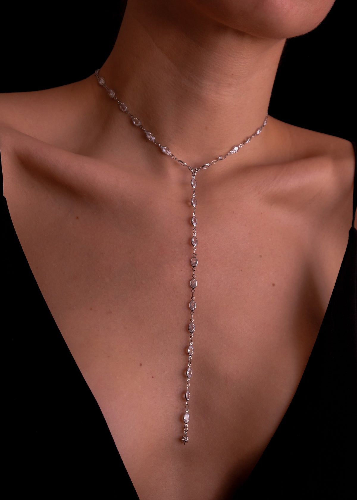 Ovals Silver Necklace