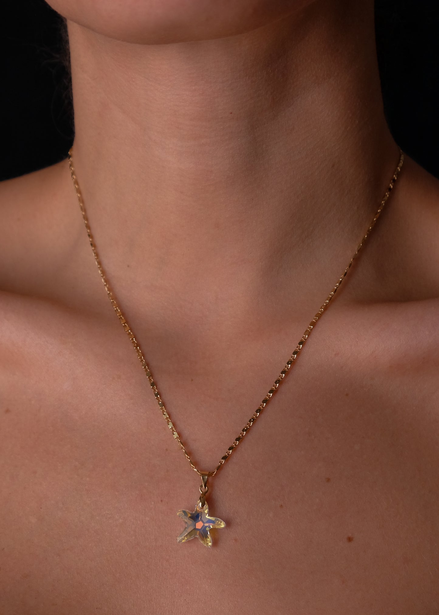 Crystal Starfish Necklace