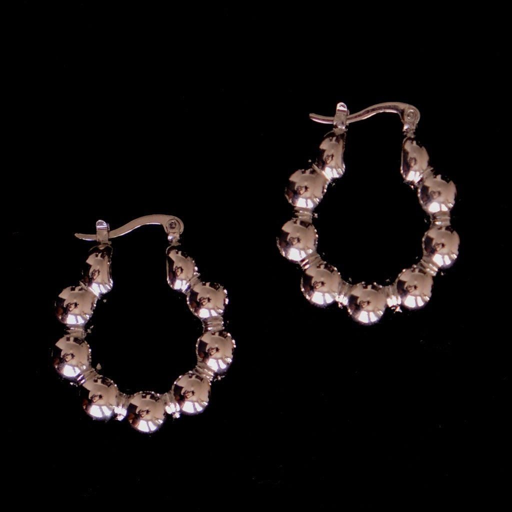 orbits silver hoops