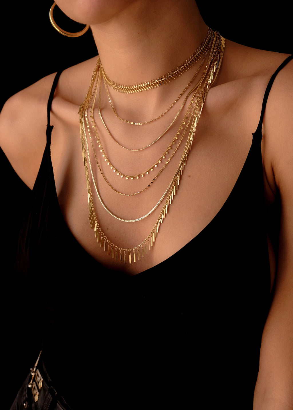 Gold chains set