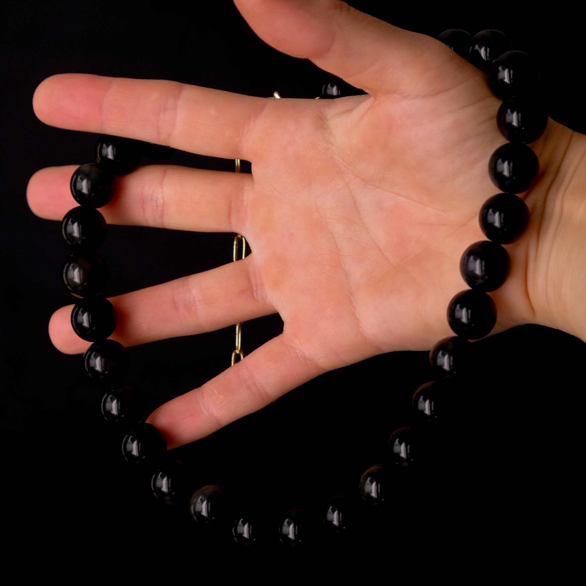 Obsidiana Two eyes collar