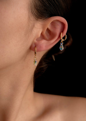 Crystal drops earrings