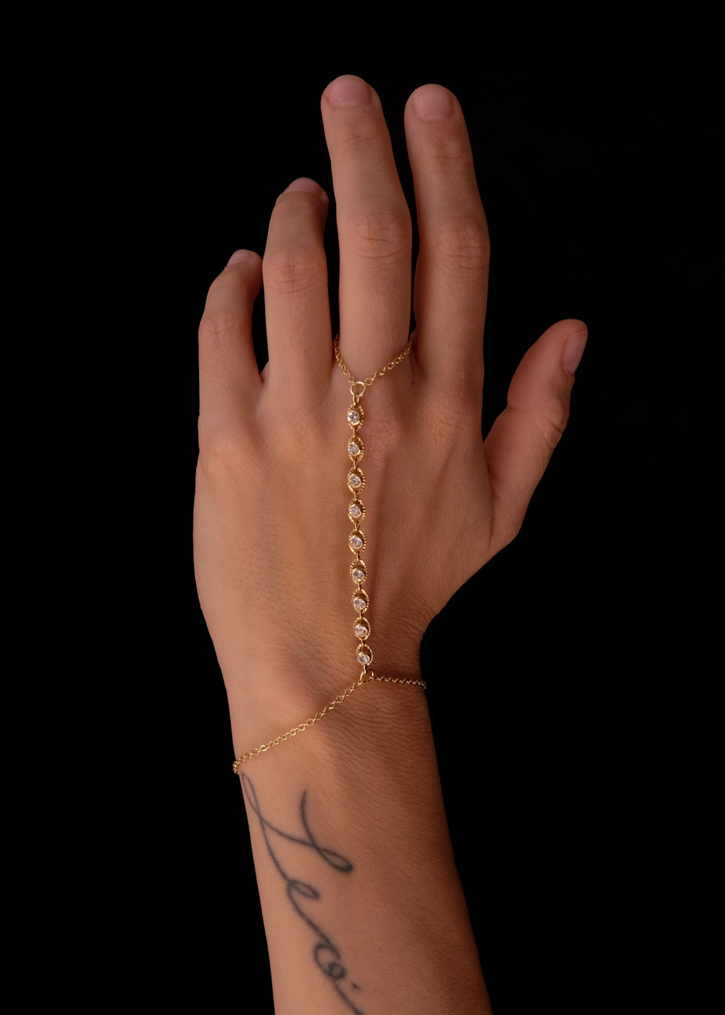 Zirconia handchain bracelet