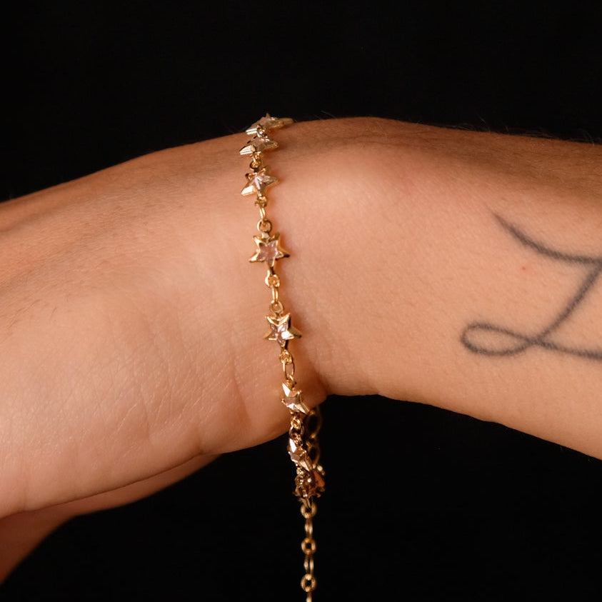 Crystal stars bracelet