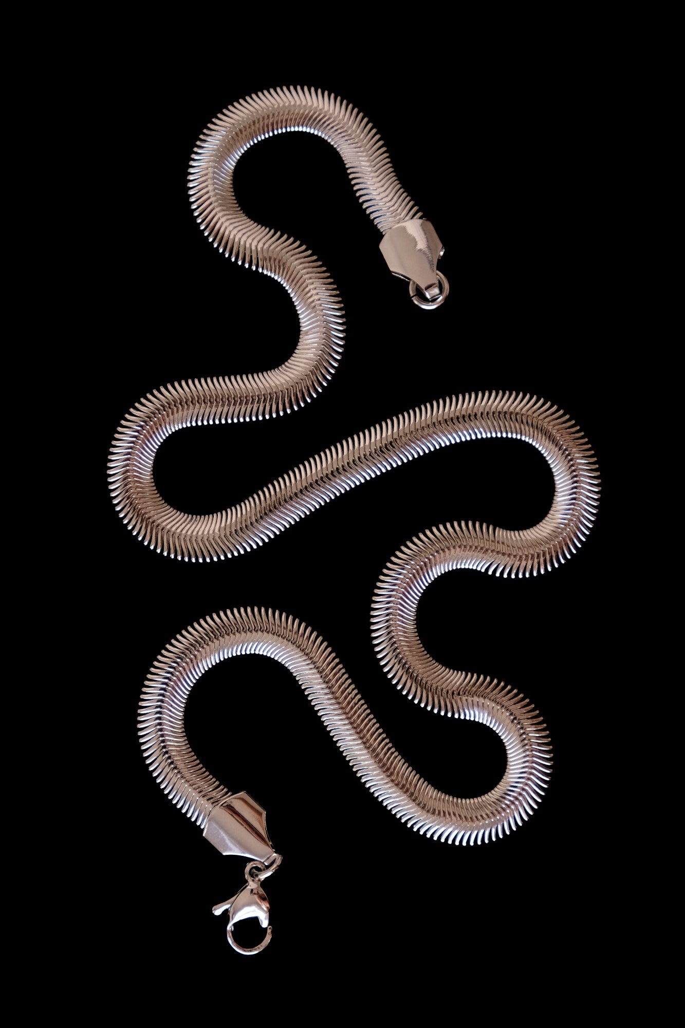 Snake silver chain
