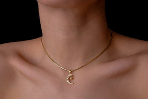 Moon and baby star choker