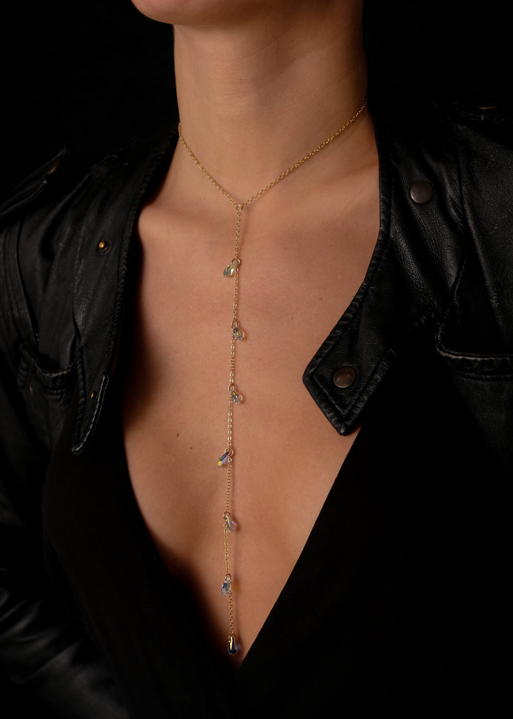 Crystal Raindrops Necklace