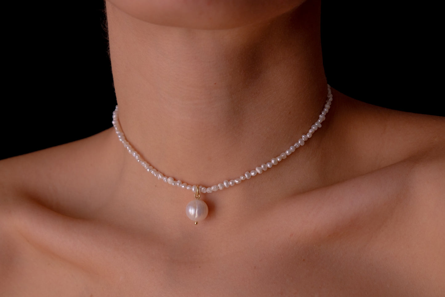 Baby Nacre and Charm Choker