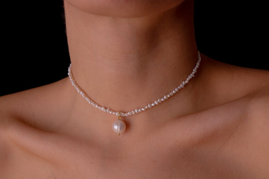 Baby Nacre and Charm Choker