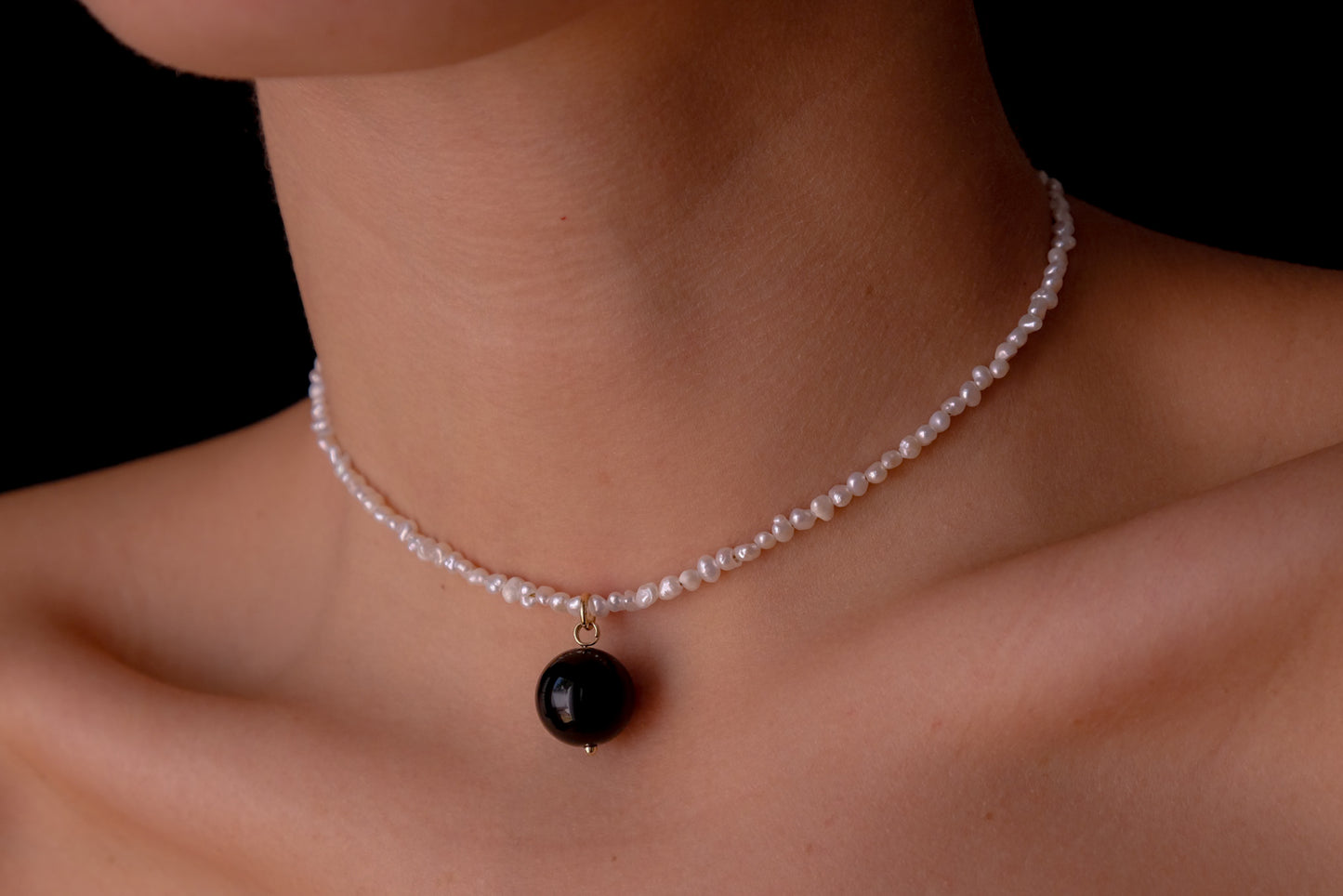 Baby Nacre and Charm Choker