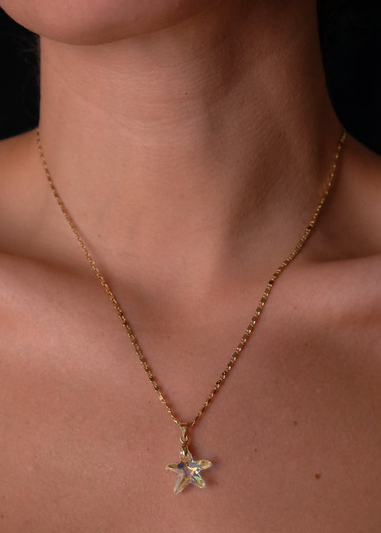 Crystal Starfish Necklace