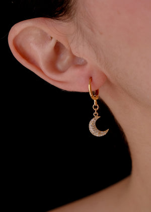 Baby moon and sun earrings