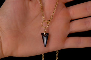 Crystal fang choker