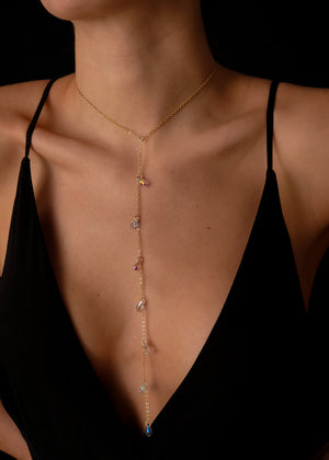 Crystal Raindrops Necklace