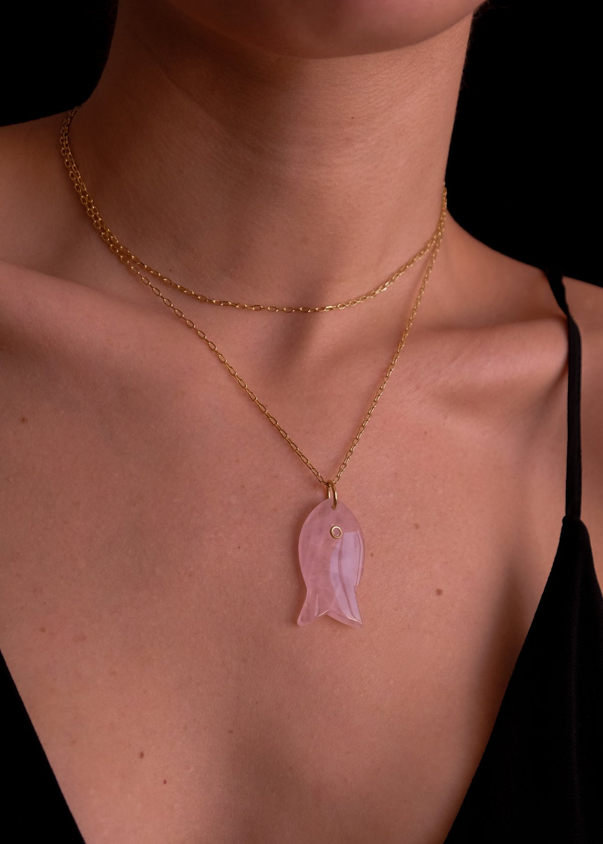 Rose Quartz Fish