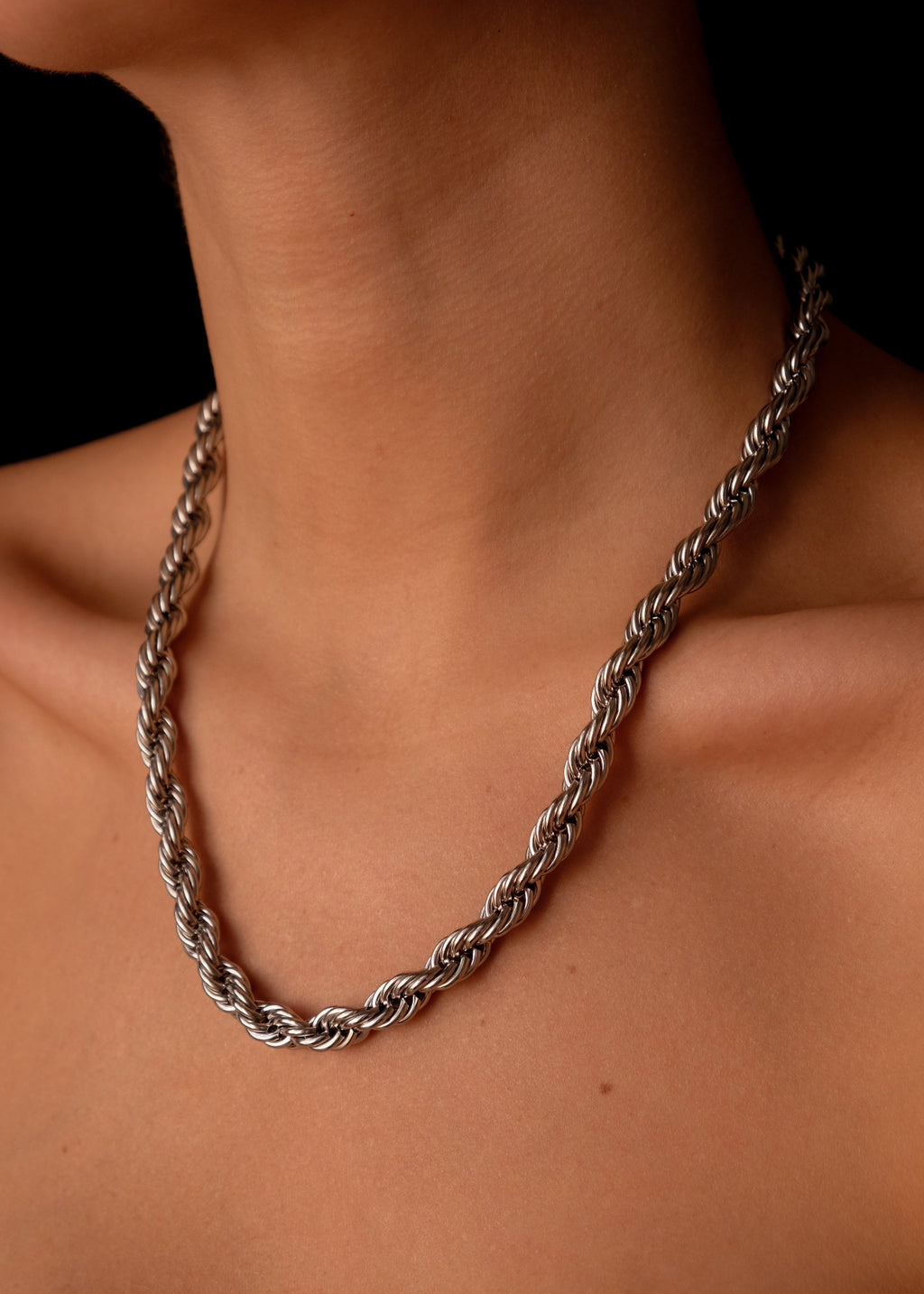 Spiral Silver chain