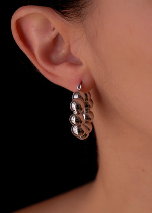 orbits silver hoops