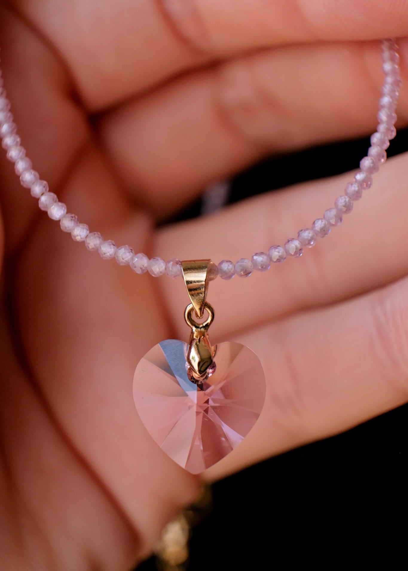 Rose Crystal Heart