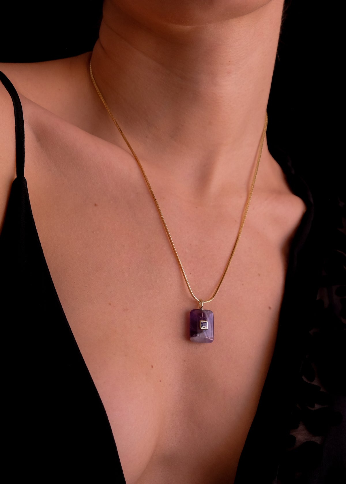 Amazonite and Amethyst Set