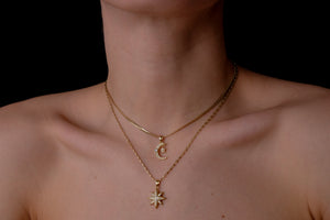 moon and star set