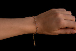 Crystal rectangles bracelet