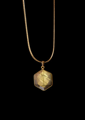 Labradorite hexagon