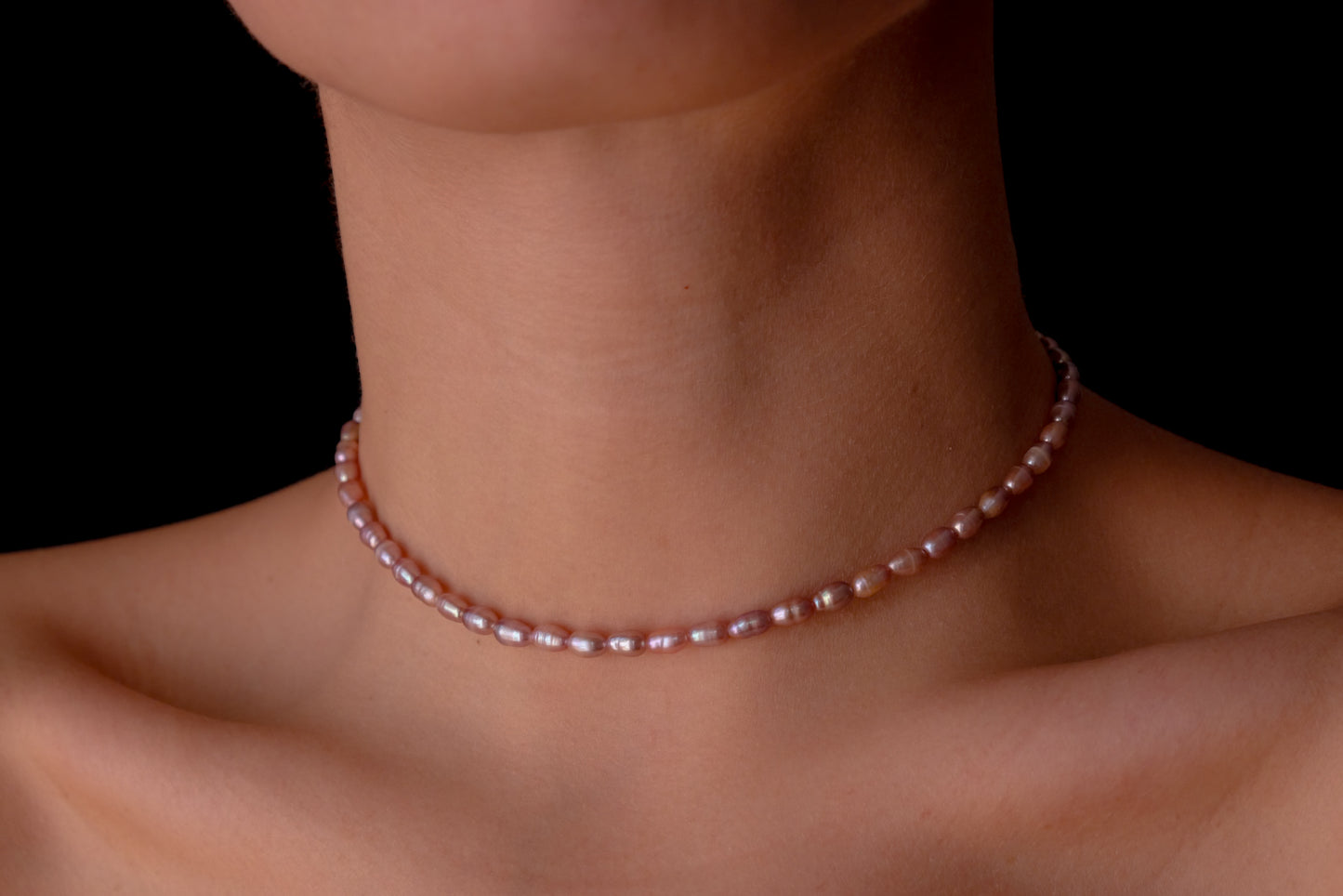 Mauve Pearl Choker