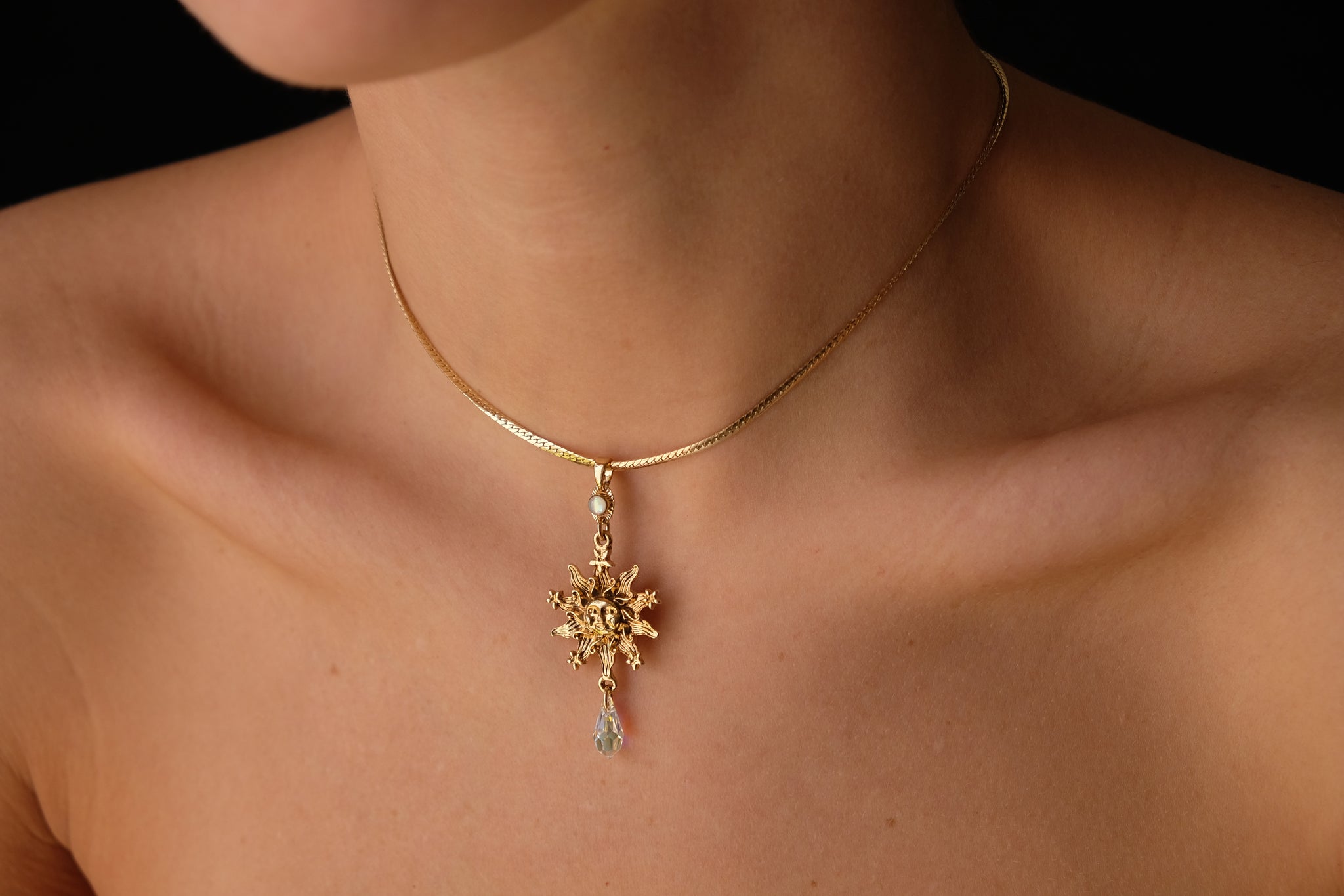 Moon, Sun and Crystal drop