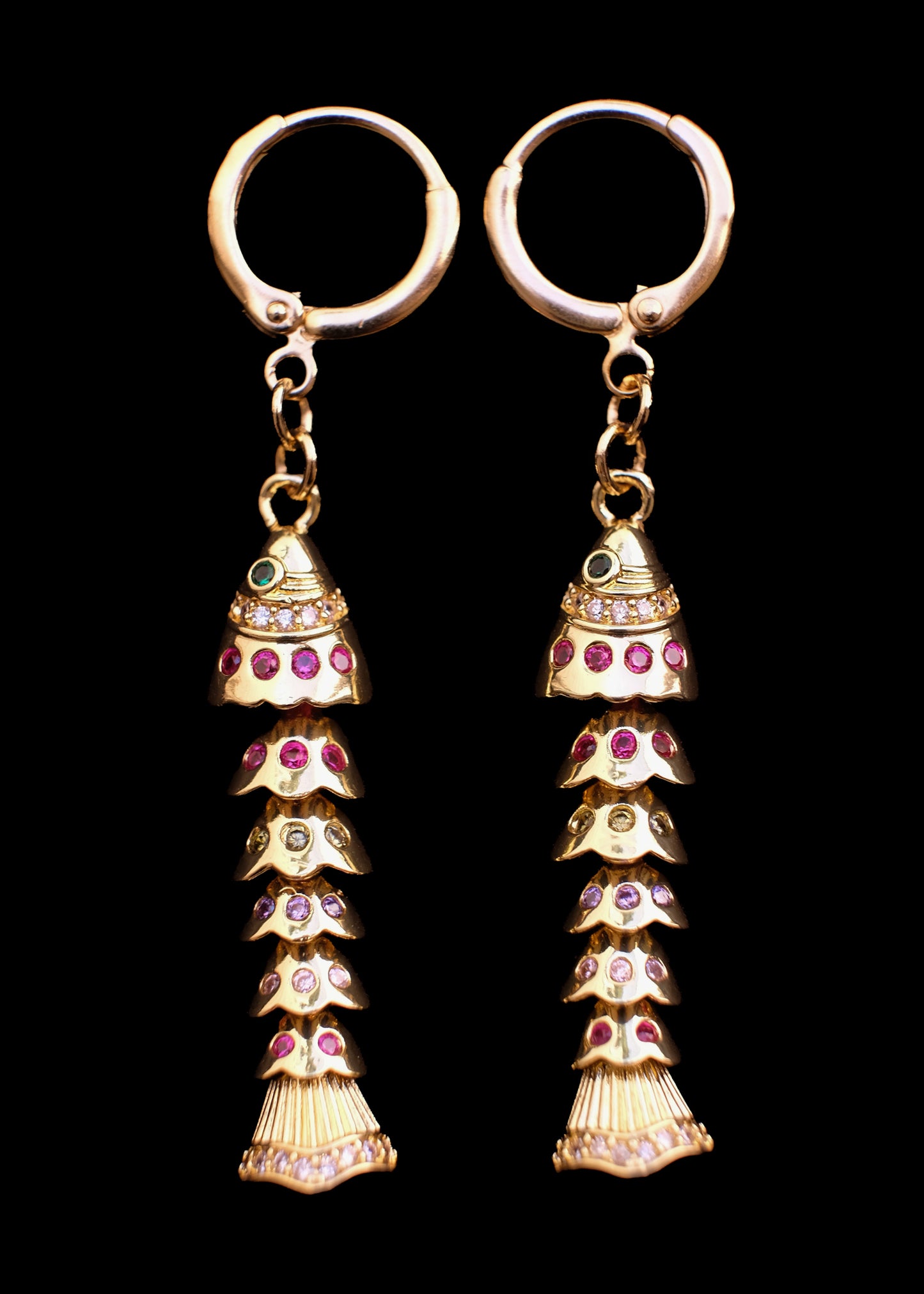 Crystal Fish Earrings