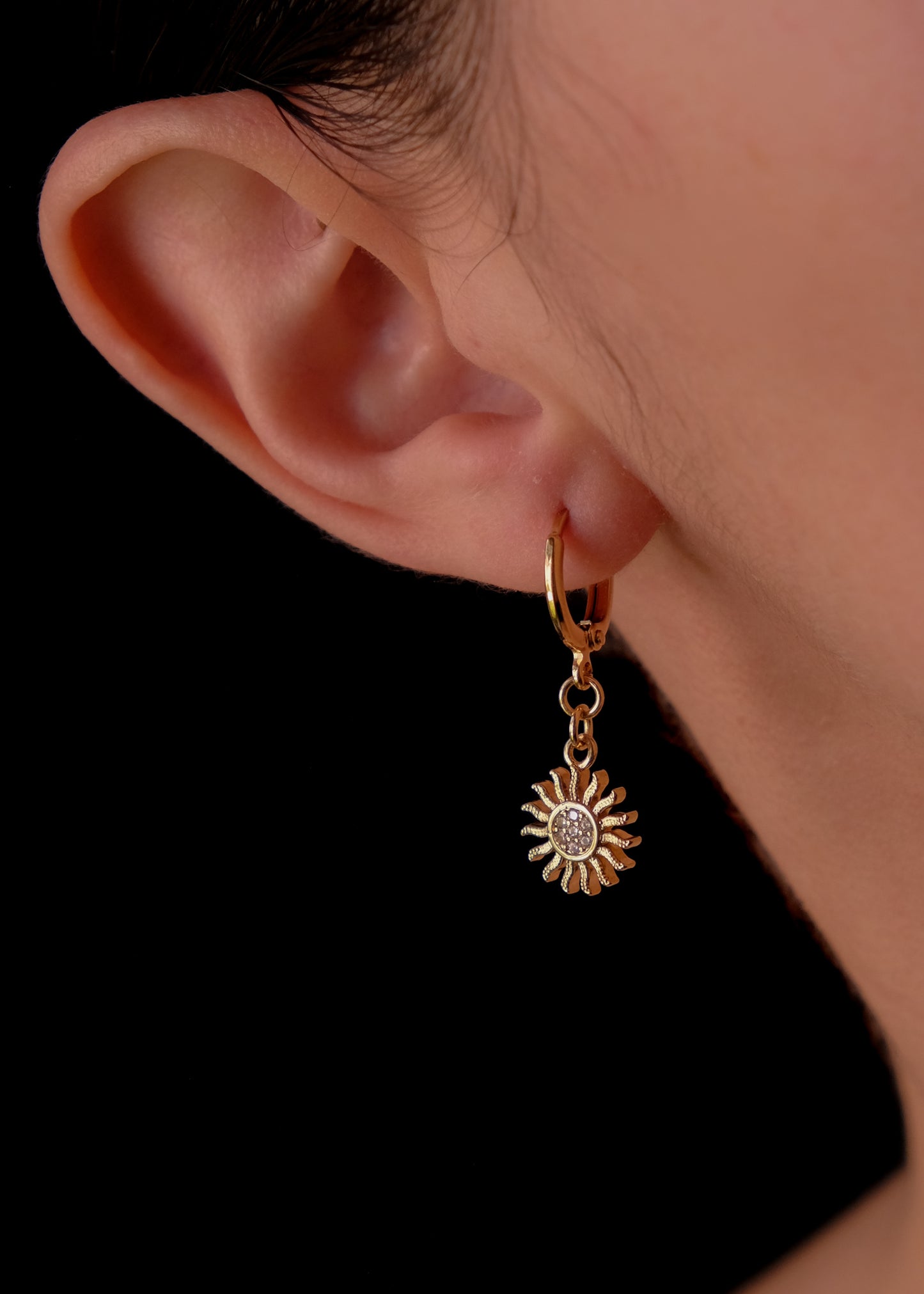 Baby Sun and Moon Earrings