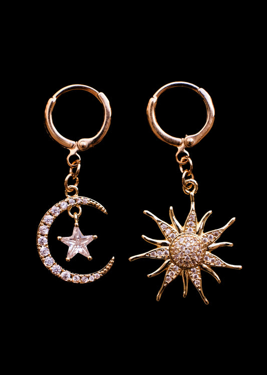 Moonlight And Sun Earrings