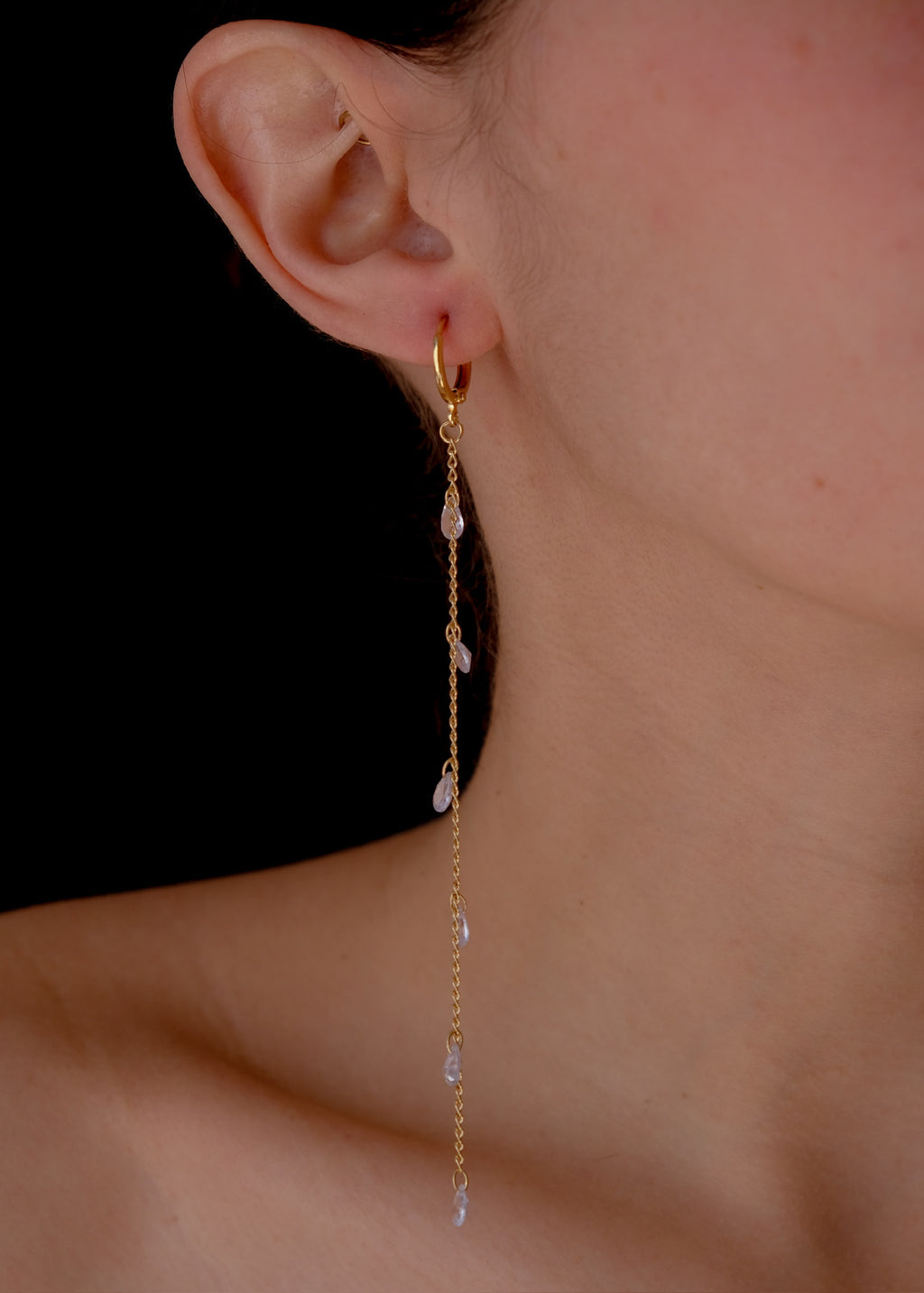 Crystal drops earrings