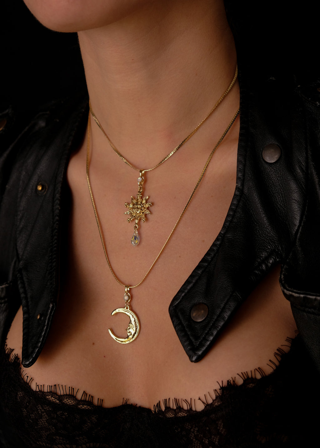 Moon, Sun and Crystal drop