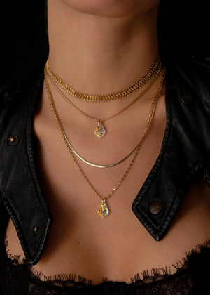 Two crystal drops set