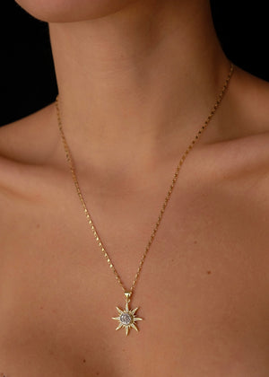 Spinning Sun necklace