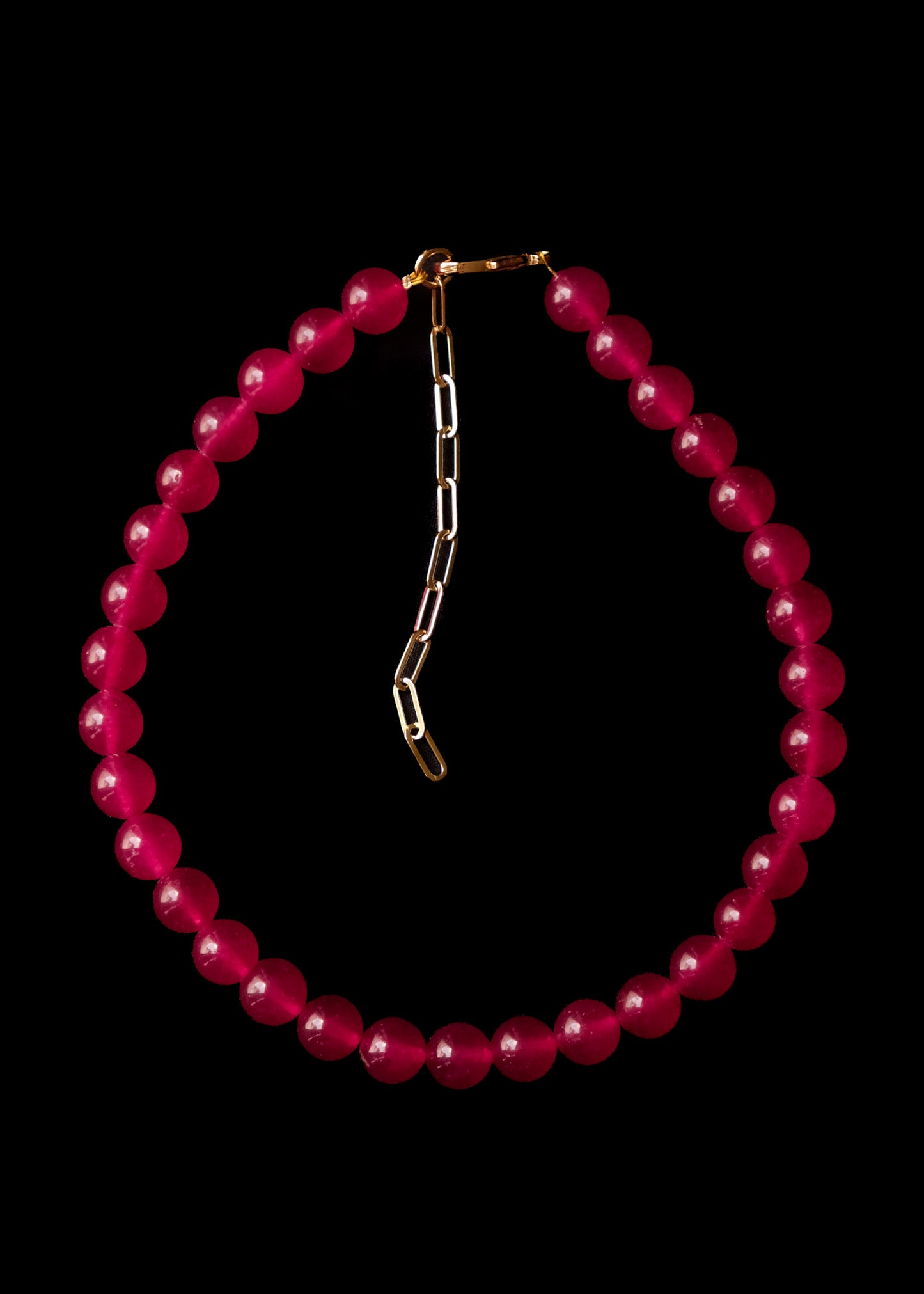 Hot Pink stone choker