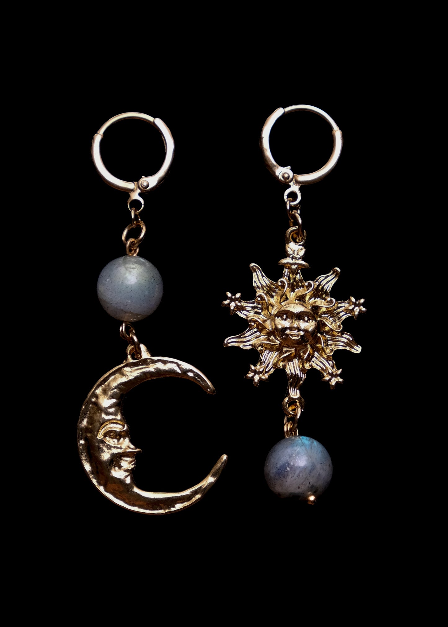 Moon• Sun • Aura Earrings