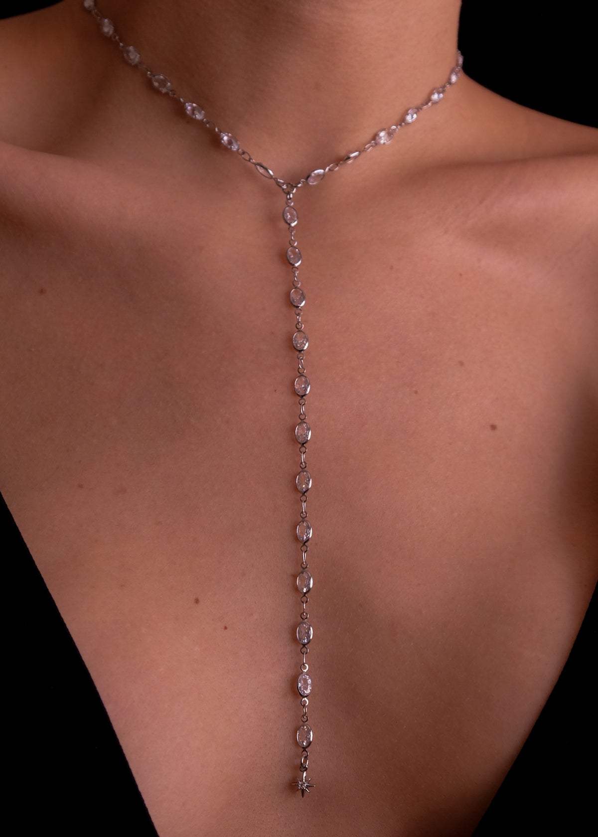 Ovals Silver Necklace