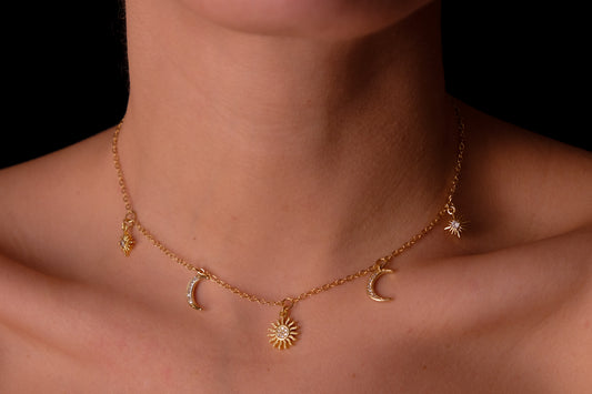Sky Charms Choker