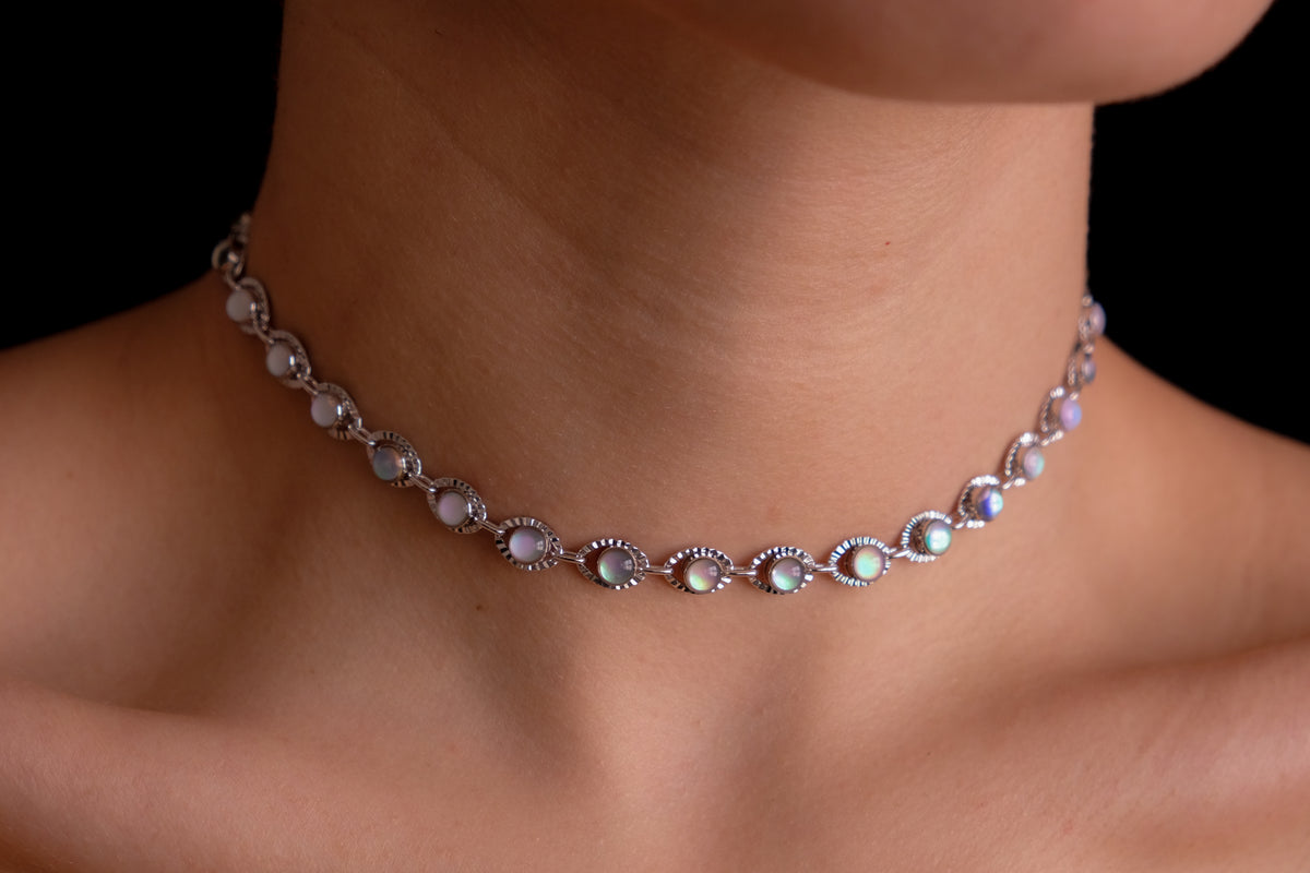Halo Silver Choker